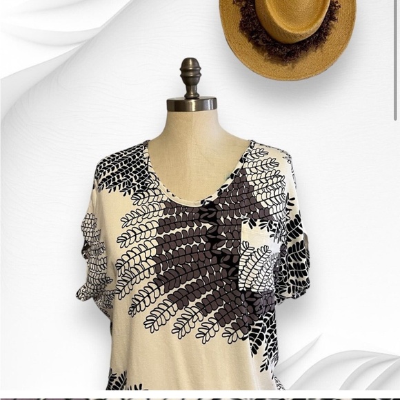 Manuhealii Tunic Mini Dress Size XS Haole Koa Print Hawaiian - Picture 2 of 13